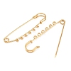 Ion Plating(IP) 304 Stainless Steel Safety Pins Brooch Findings STAS-K252-05D-G-2