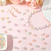 300Pcs 6 Colors Transparent Acrylic Beads TACR-PA0001-01-3