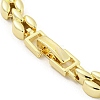 Brass Micro Pave Clear Cubic Zirconia Leaf Link Chain Bracelets for Women BJEW-R315-01B-G-3
