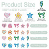 8 Bags 4 Colors  Polyester Embroider Self-adhesion Thread Iron on/Sew On Patches PATC-TA0001-51-4
