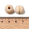 Natural Wood European Beads WOOD-A026-05-3