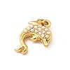 304 Stainless Steel ABS Imitation Pearl Pendants STAS-B097-07G-03-2