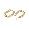 Bubble 201 Stainless Steel Half Hoop Earrings for Women EJEW-G385-38G-2