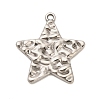 304 Stainless Steel Pendants X-STAS-P417-04B-P-1