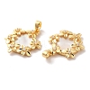 Brass Shell Pendants KK-M243-43G-2