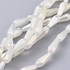 Electroplated Opaque Glass Beads Strands EGLA-L015-FR-B11-1