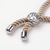 Nylon Twisted Cord Bracelet Making MAK-K006-02P-3