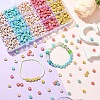 900Pcs 5 Colors Plating Acrylic Beads OACR-YW0002-42-5