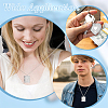 16Pcs 2 Styles 304 Stainless Steel Locket Pendants STAS-ME0003-38-4