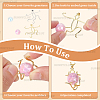 4Pcs 2 Colors Brass Pendants Cabochon Settings FIND-SC0017-24B-5