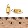 Birthstone 304 Stainless Steel Rhinestone Connector Charms STAS-L022-576G-10-3