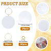 30Pcs Transparent Acrylic Disc Big Pendants ZXFQ-SC0001-03-2