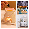 4Pcs 2 Colors Porcelain Candle Holder AJEW-PH0001-72-5