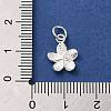 925 Sterling Silver Flower Charms STER-K180-06S-3