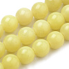 Natural Lemon Jade Beads Strands X-G-S259-46-4mm-1
