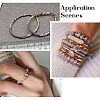 240Pcs 8 Colors Dyed Natural Sesame Jasper/Kiwi Jasper Rondelle Beads G-CD0001-11-11