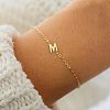 Simple Style Alloy Letter Link Bracelets WG5F19A-11-1