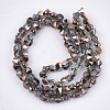 Electroplate Glass Beads Strands EGLA-S179-02A-D02-2