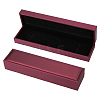 Rectangle PU Leather Necklace  Storage Boxes with Velvet Inside CON-WH0094-31D-01-1