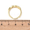 Adjustable Brass Micro Pave Cubic Zirconia Finger Rings for Women RJEW-K264-03G-5
