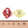 UV Plating Opaque Acrylic Crystal Rhinestone Linking Rings TACR-T029-09M-3