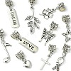 10Pcs 10 Styles Tibetan Style Alloy European Dangle Charms PALLOY-FZ00003-3