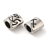 12Pcs Oval with Constellation 304 Stainless Steel Beads STAS-E215-05AS-M-3
