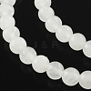 Dyed Natural White Jade Round Bead Strands G-Q937-21-1