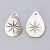 Black Lip Shell Pendants SHEL-T009-08-2