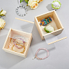 Unfinished Wood Storage Gift Box with Visible Acrylic Slide Lid FIND-WH0420-51-4