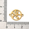 304 Stainless Steel Connector Charms STAS-D013-02A-G-3