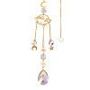 1Pc Faceted Glass Sun Catcher Pendant Decorations AJEW-TA0002-90-1