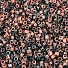 Opaque Picasso Cylinder Glass Beads SEED-Q039-06A-10-3