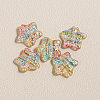 15Pcs Printed Resin Beads RESI-CJC0006-036K-1