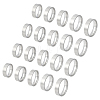 20Pcs 5 Styles 304 Stainless Steel Finger Rings for Men RJEW-UN0003-12-1
