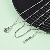 1.5MM 304 Stainless Steel Curb Chain Necklaces NJEW-T016-28P-3