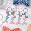 Mermaid Tail Resin Pendant Keychain KEYC-JKC01069-2