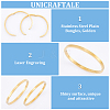 2Pcs 304 Stainless Steel Plain Bangles BJEW-UN0001-49-4