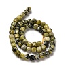 Natural Yellow Turquoise(Jasper) Beads Strands G-H078-C04-01-3