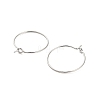 Brass Hoop Earring Findings KK-R112-038B-2