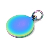 Ion Plating(IP) 304 Stainless Steel Pendants STAS-I311-33D-RC-2