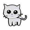 Cartoon Cat Badge PW-WG43032-01-1