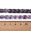Transparent Crackle Glass Beads Strands GLAA-Q108-04A-06-4
