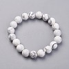 Natural Howlite Stretch Bracelets G-N0273-01-1