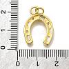 Brass Micro Pave Cubic Zirconia Pendants KK-D339-05G-3