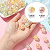 Plating Transparent Acrylic Beads TACR-CJC0001-12-2