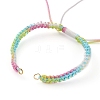 Adjustable Nylon Cord Braided Bracelet Making AJEW-JB00877-03-3