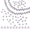 2Strands Electroplate Glass Beads Strands GLAA-GA0002-38A-6