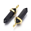 Synthetic Blue Goldstone Double Terminated Pointed Pendants G-G902-C12-2