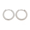 Brass Huggie Hoop Earrings KK-CBA8324-18A-P-5